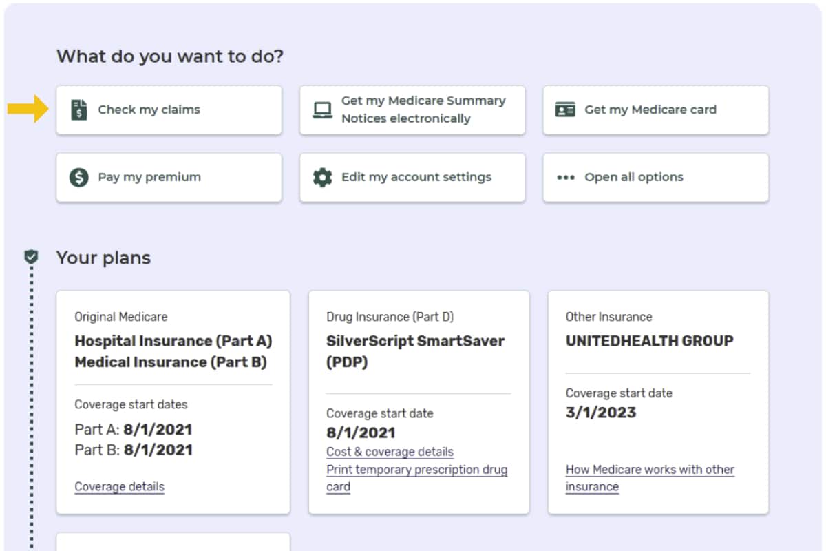 Medicare.gov | Home Account Page