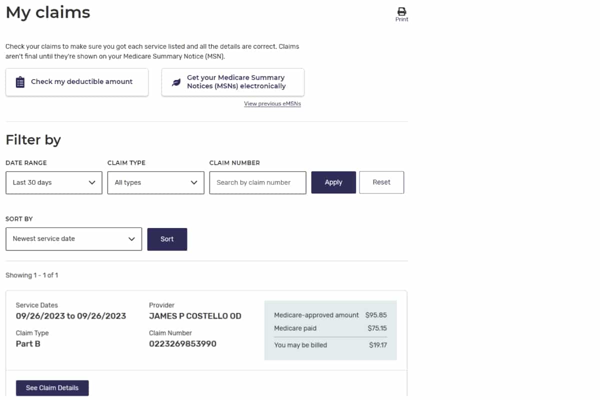 Medicare.gov | Home Account Page